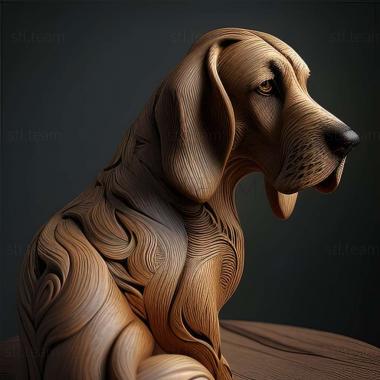 3D модель Финская гончая собака (STL)